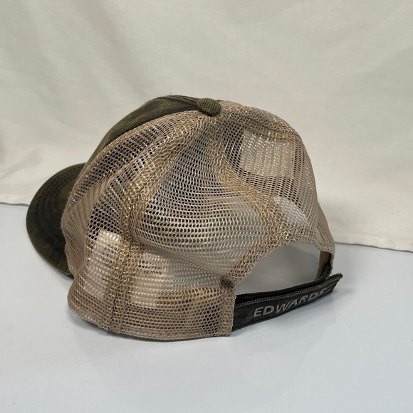 CAT Brown and Tan Trucker Baseball Cap - Picture 6 of 8